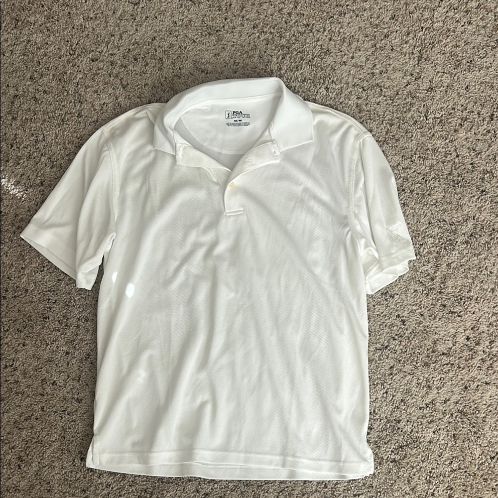 PGA Tour Kids White Polo Shirt